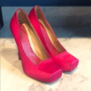 Alexander McQueen pink pumps
